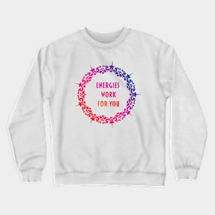 Energies Work For You - Yoga Mandala Print Design GC-092-10 Crewneck Sweatshirt